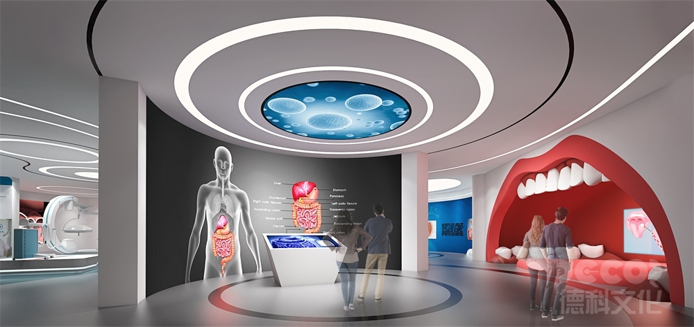 科技館設(shè)計如何劃分展區(qū)（如物理、生物、航天等）？